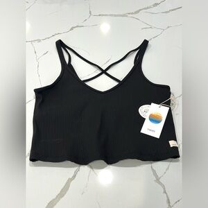 NWT VUORI RIB CROP TANK